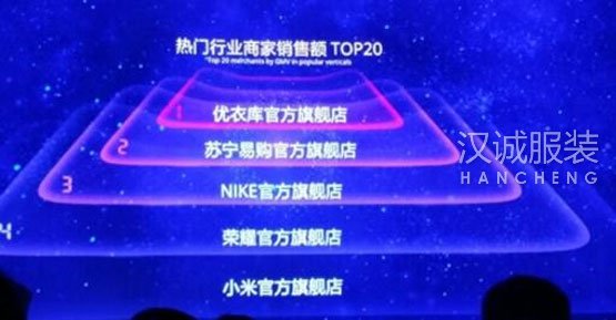 双11销量榜,国产服装品牌仅森马榜上有名