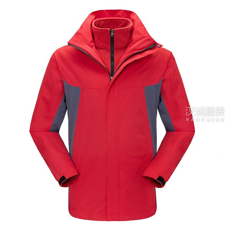 无标空白户外三合一冲锋衣定制5