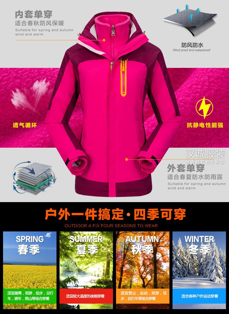 冲锋衣定制,北京冲锋衣生产厂家,冲锋衣批量出售(图7)