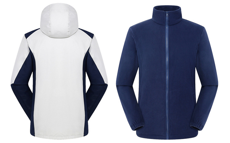 北京冲锋衣定制【免费寄样】,冲锋衣定制厂家【免费设计】(图17) 秋冬情侣款男女三合一冲锋衣定做17